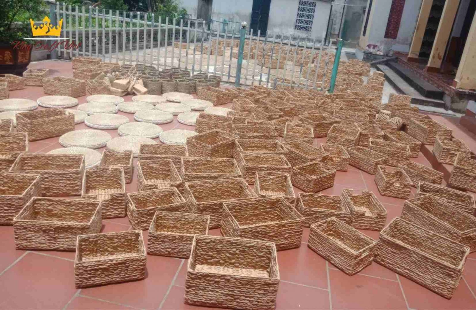 Handcrafted home decor products made from natural materials in Vietnam