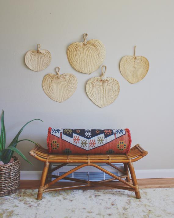 hanging fan wall decor rustic and natural beauty