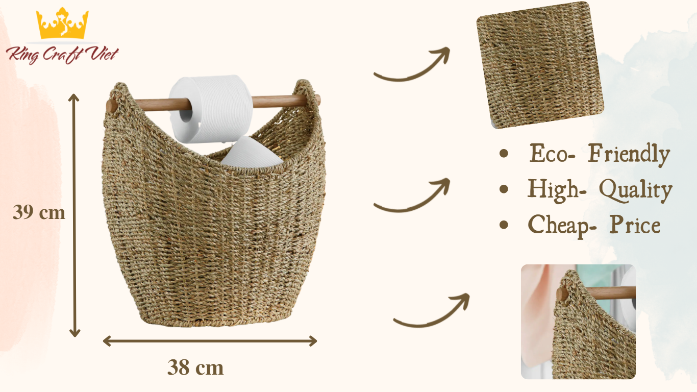 seagrass toilet paper basket