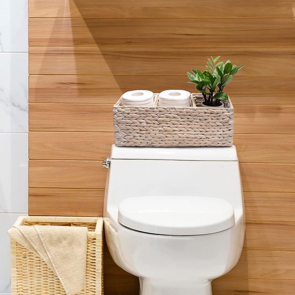 Water Hyacinth Toilet Paper Tank Tray