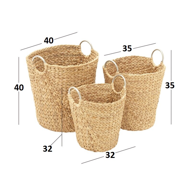 Water Hyacinth Laundry Basket