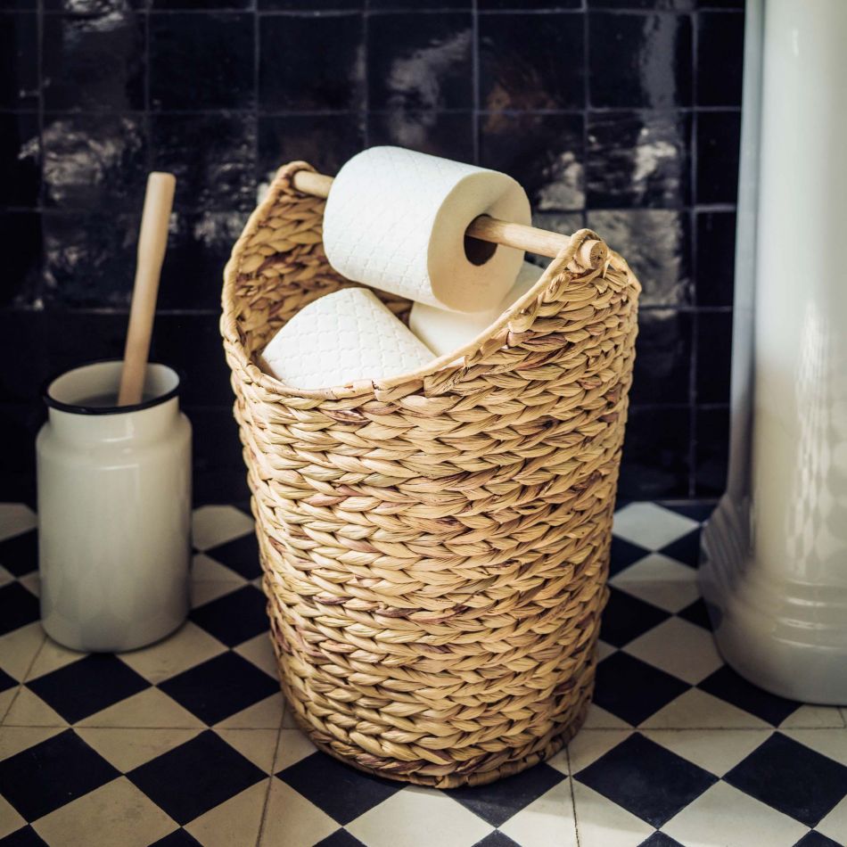 natural toilet paper basket