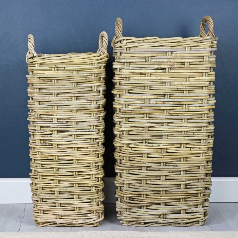  Rattan Square Umbrella Stand Basket