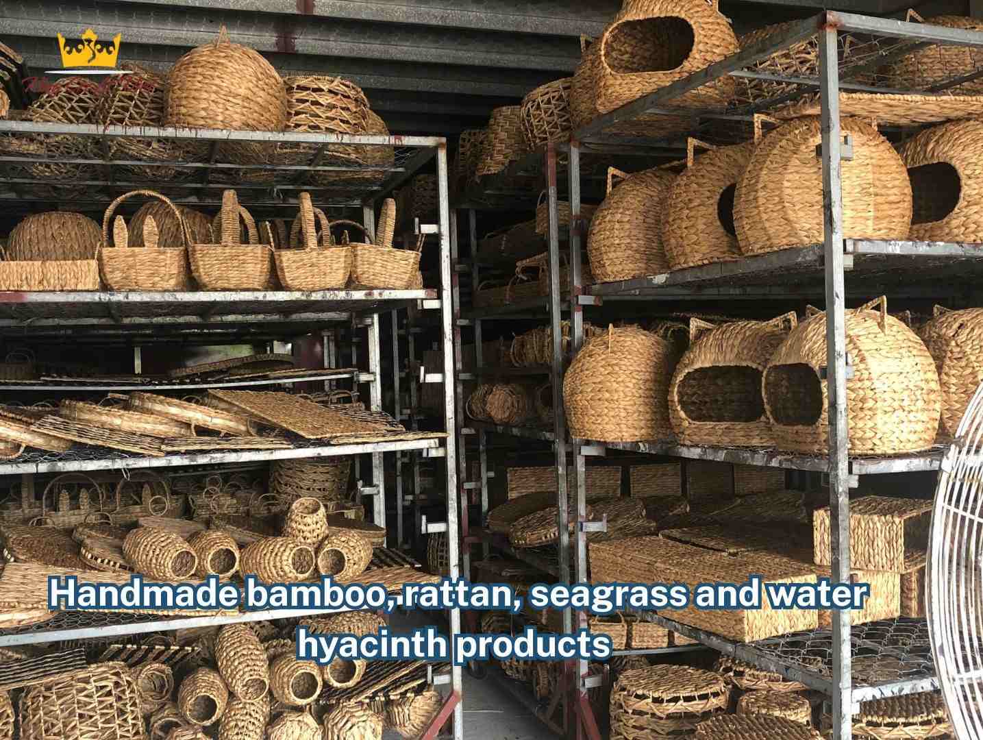 Handmade bamboo, rattan, water hyacinth and seagrass products 