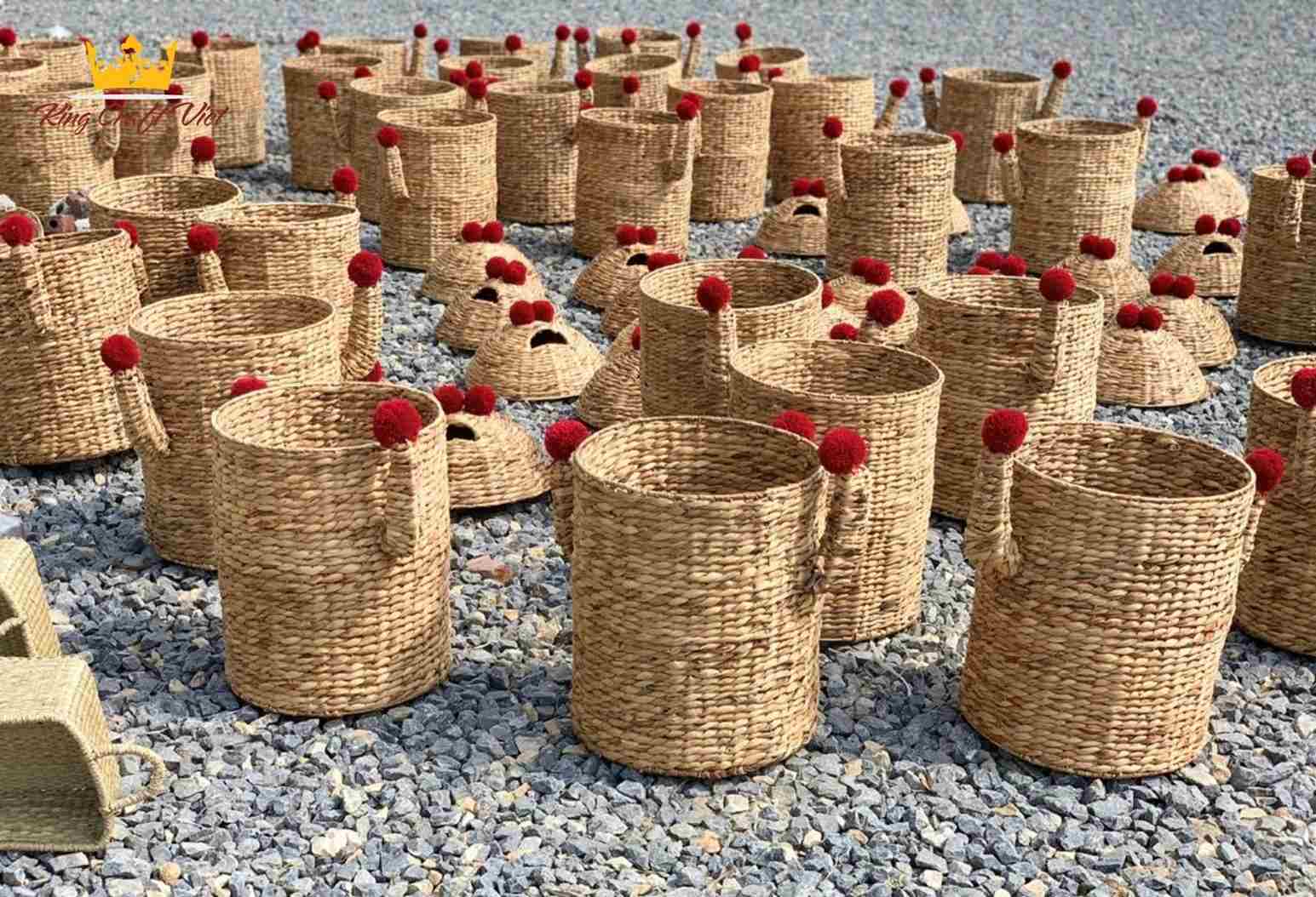 Handmade handicraft products drying outdoors