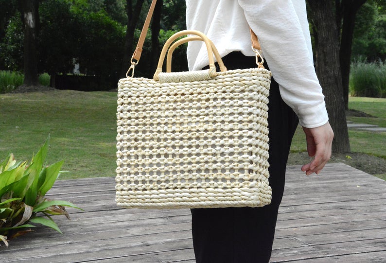 water hyacinth handbag