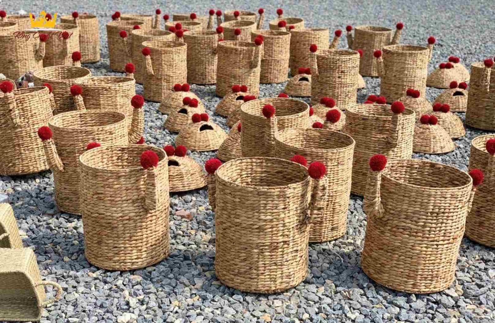 Water Hyacinth Storage Baskets: