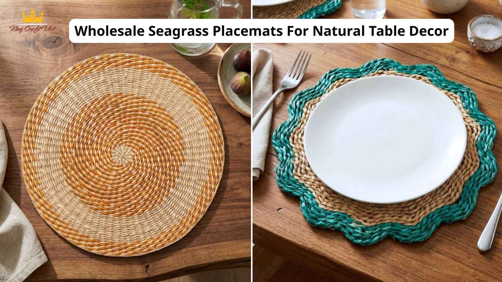 Wholesale seagrass placemats for natural table decor