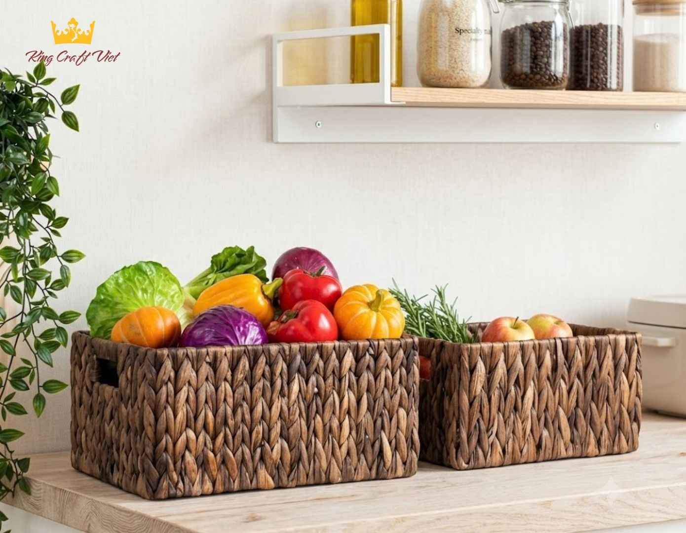 Wholesale water hyacinth storage baskets