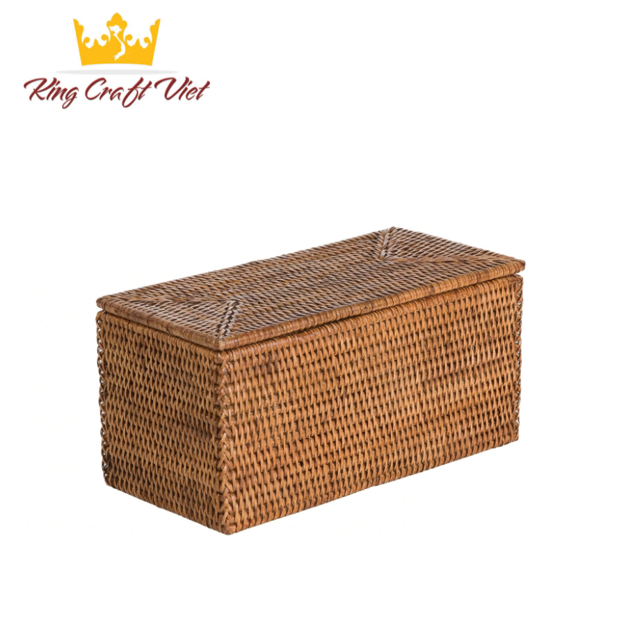 Rattan Storage And Toilet Roll Box KRTP01